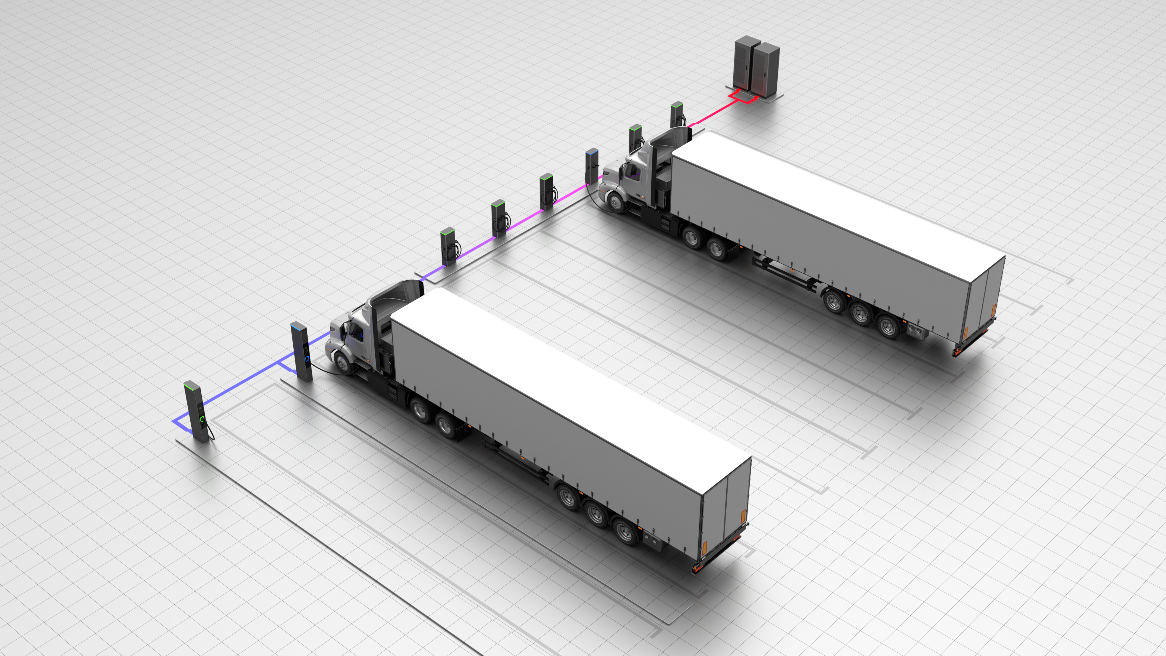 Depot Charging Trucks 