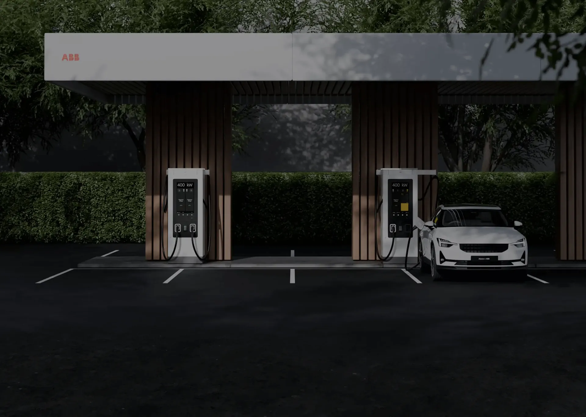 Two A400 next to a car