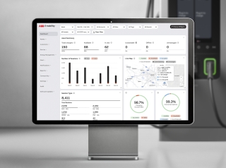 Asset management toolchain dashboard on a computer monitor