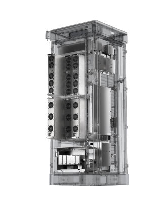 X-ray image of the A400 upgradable power modules