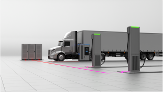 Trucks charging 