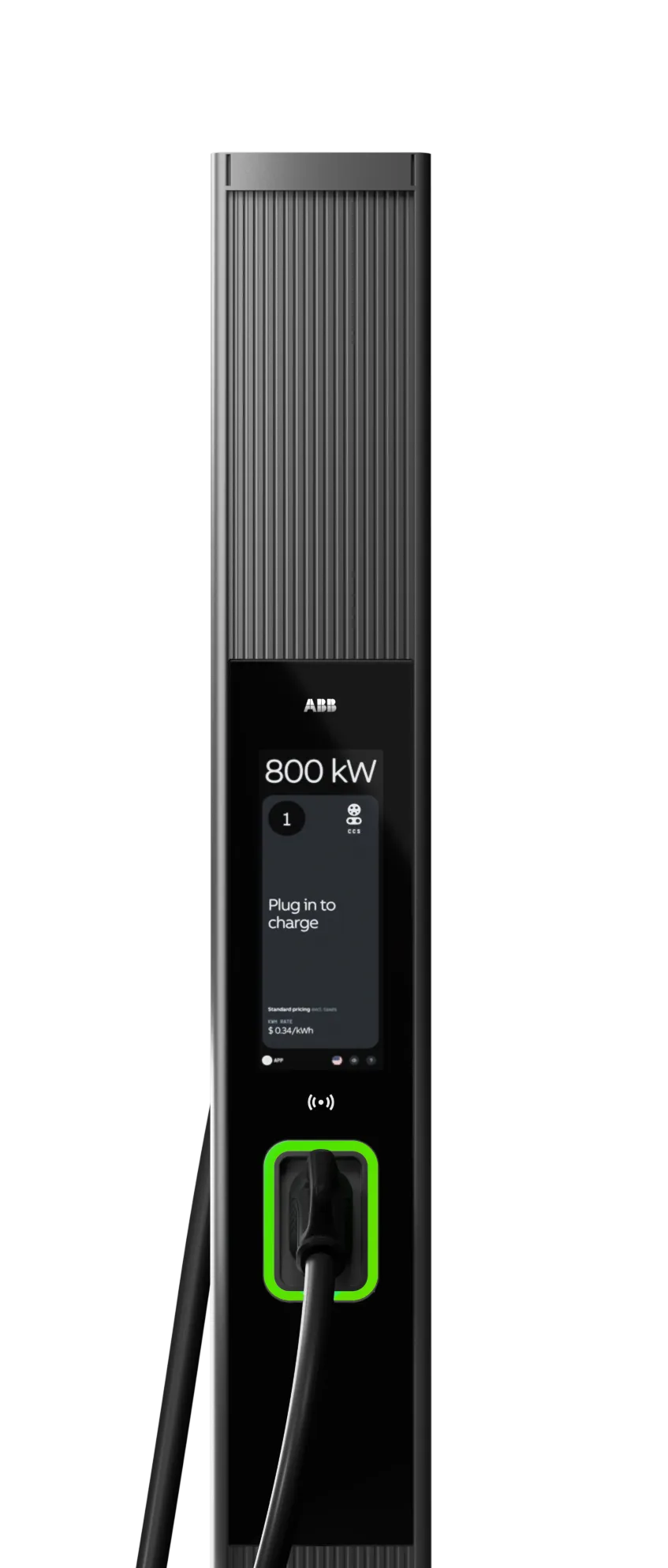 Frontal view of the OM Solo dispenser