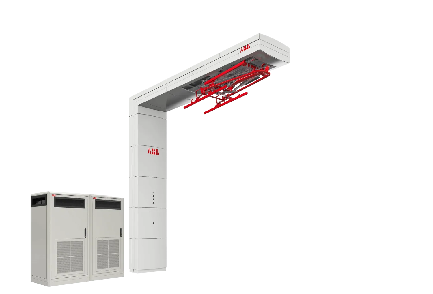 ABB E-mobility Panto Pole with HVC150 power cabinet