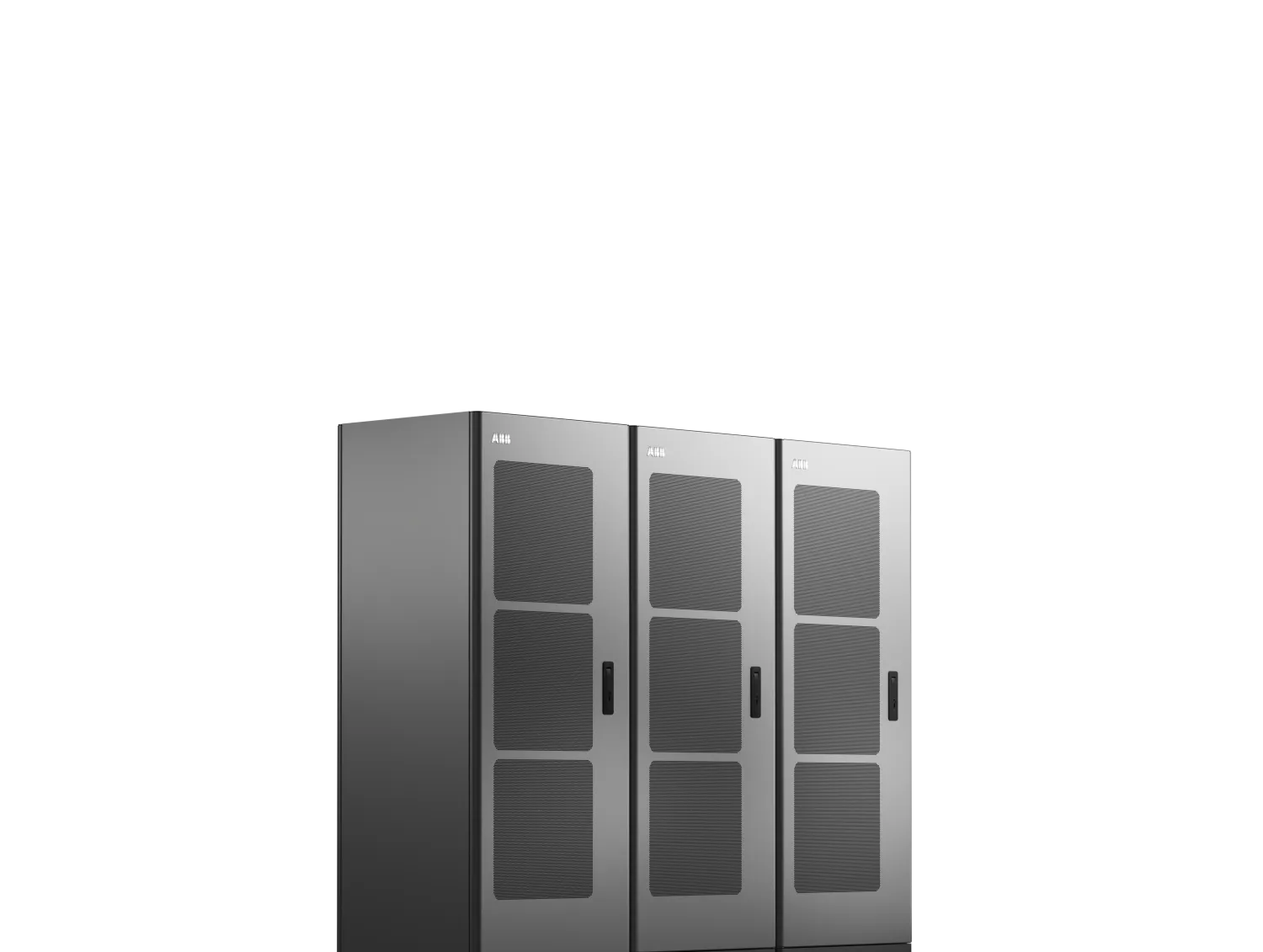 Three M-series power cabinets totaling 1200 kW