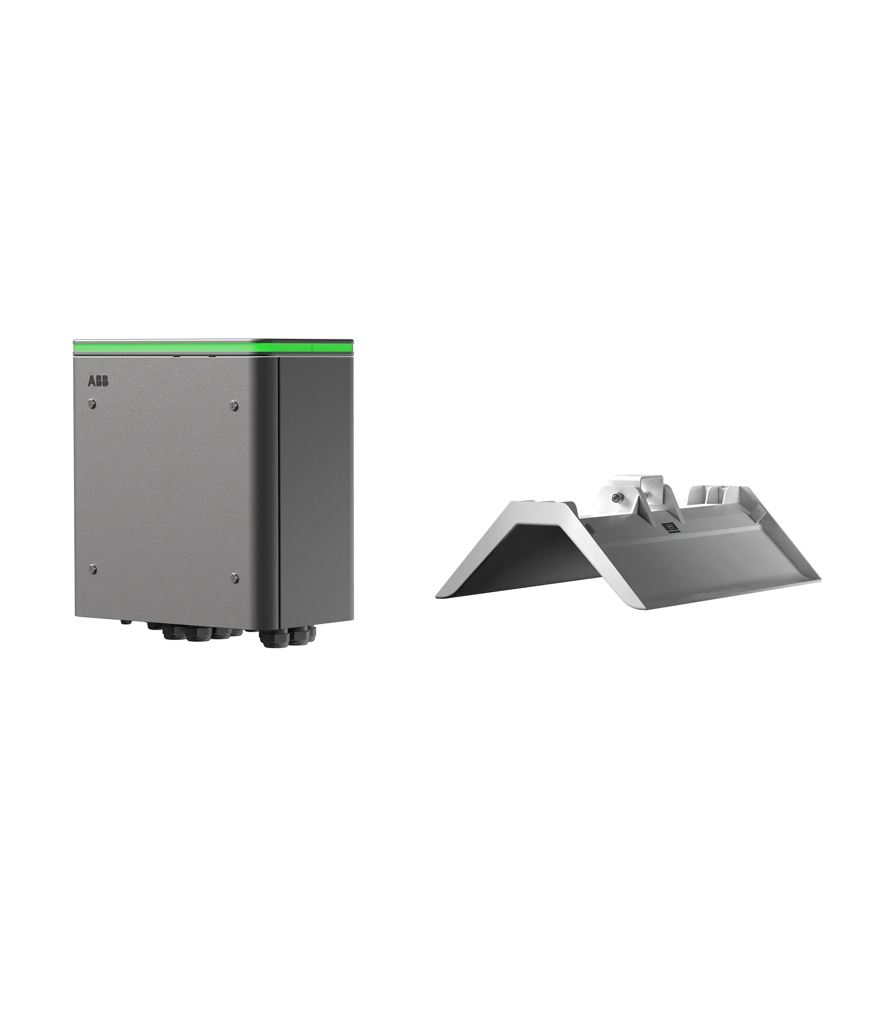 ChargeDock dispenser in combination with a panto-down system