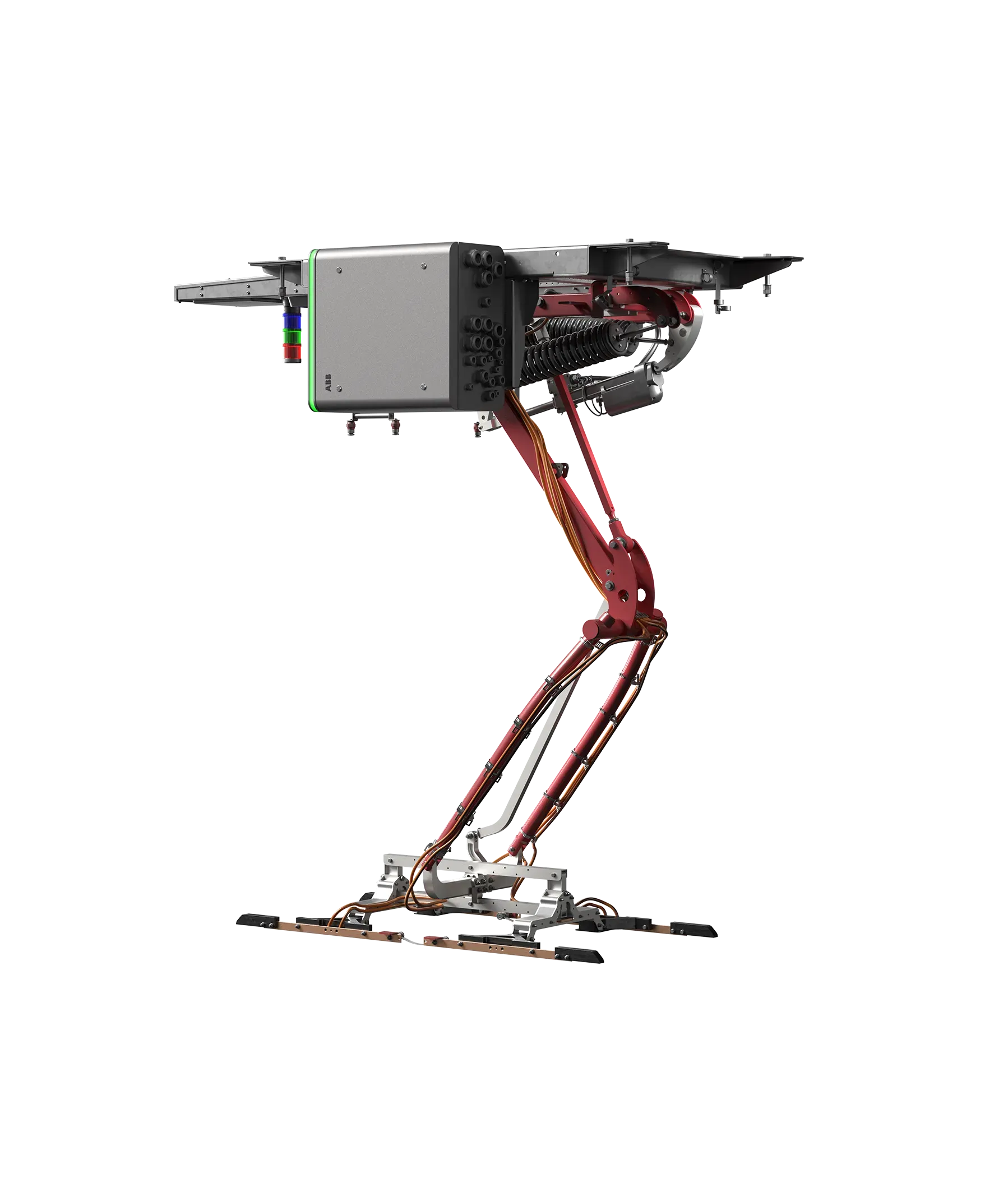 ChargeDock dispenser in combination with a panto-up system