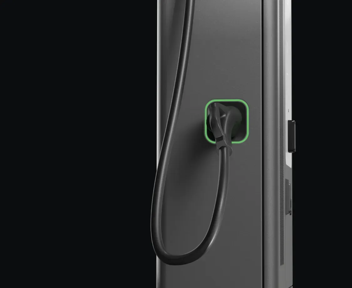 MCS charger from side