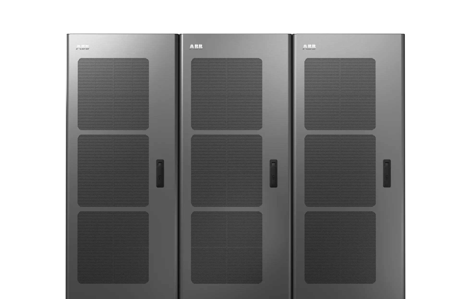 Three M-series power cabinets totaling 1200 kW